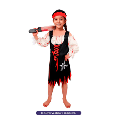 Disfraz Infantil Pirata Niña