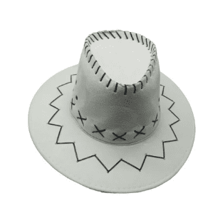 Sombrero Vaquero Niño Blanco 