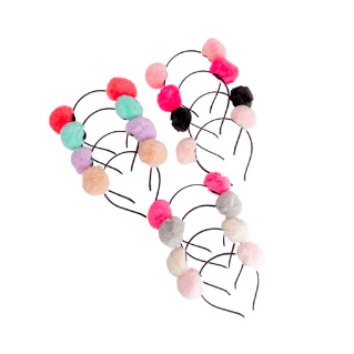 Cintillo Pompom 6' Color 12 Unidades