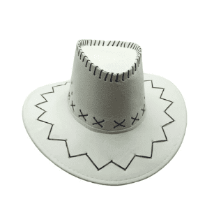 Sombrero Vaquero Blanco 1 Unidad