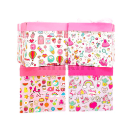 Caja De Regalo Plegable Niña 12 Unidades