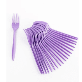 Tenedor Colores Liso 20 Unidades