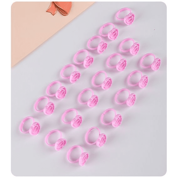 Anillo para pegamento de extensiones de pestañas